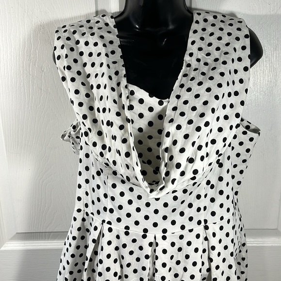 Acevog polka dot pleated dress - Picture 2 of 9